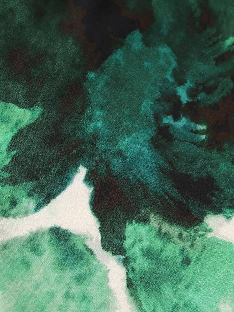 Elegant Watercolor Floral Blouse